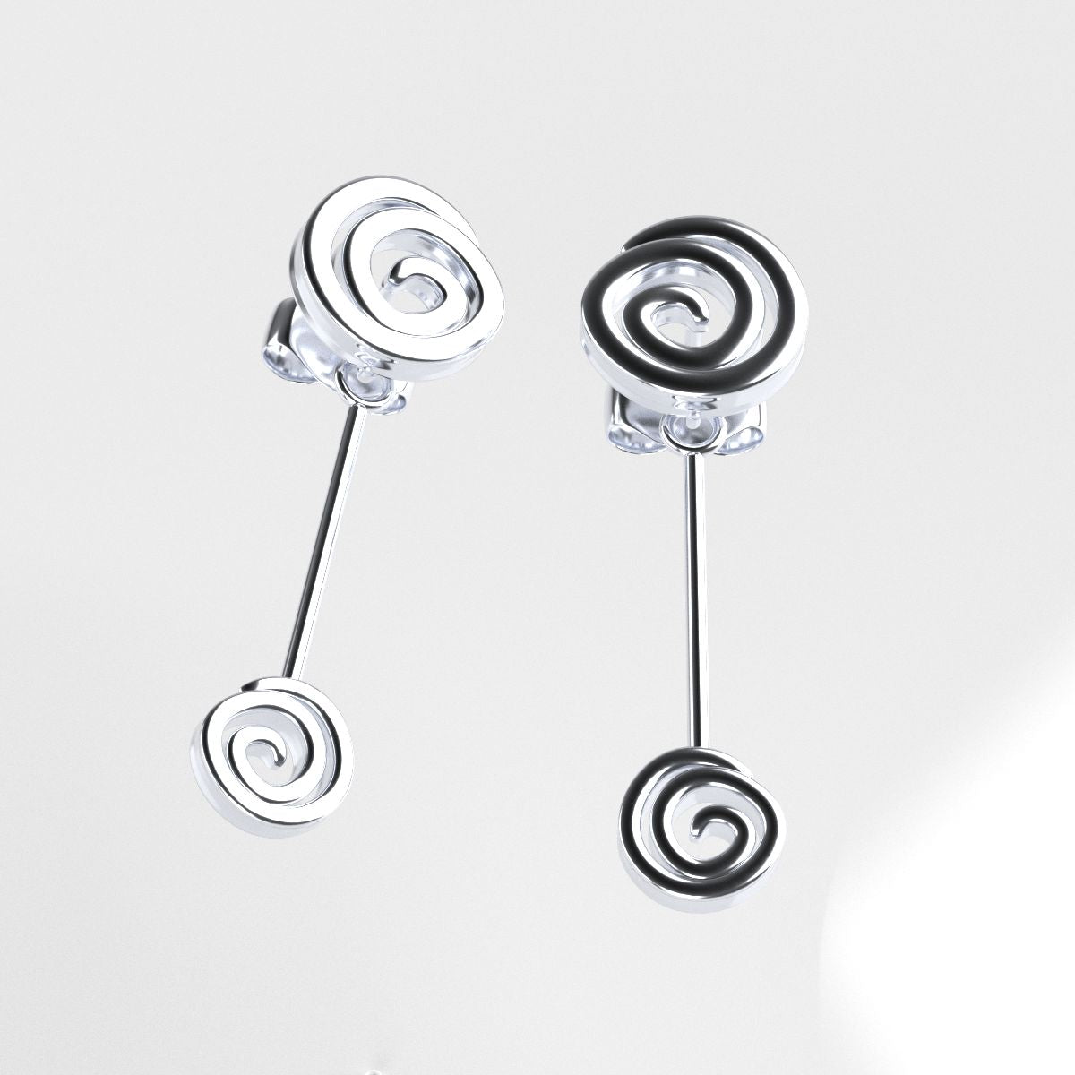 PENDIENTES LARGOS LAMIA ESPIRAL