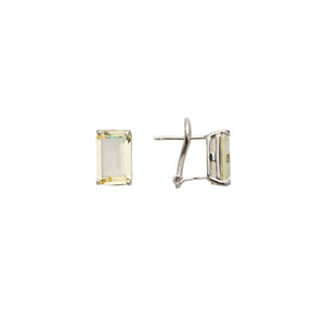 BOUCLES D'OREILLE MARLENE JAUNE OMEGA