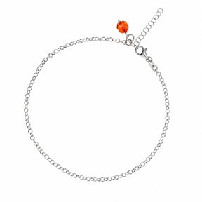 ORANGE SWAROVSKI ANKLET