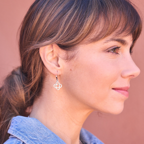 BOUCLES D'OREILLES CROCHET FLEUR DE BARCELONE