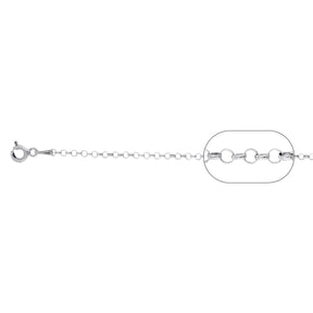 ROLO CHAIN ​​02 RHODIUM PLATED