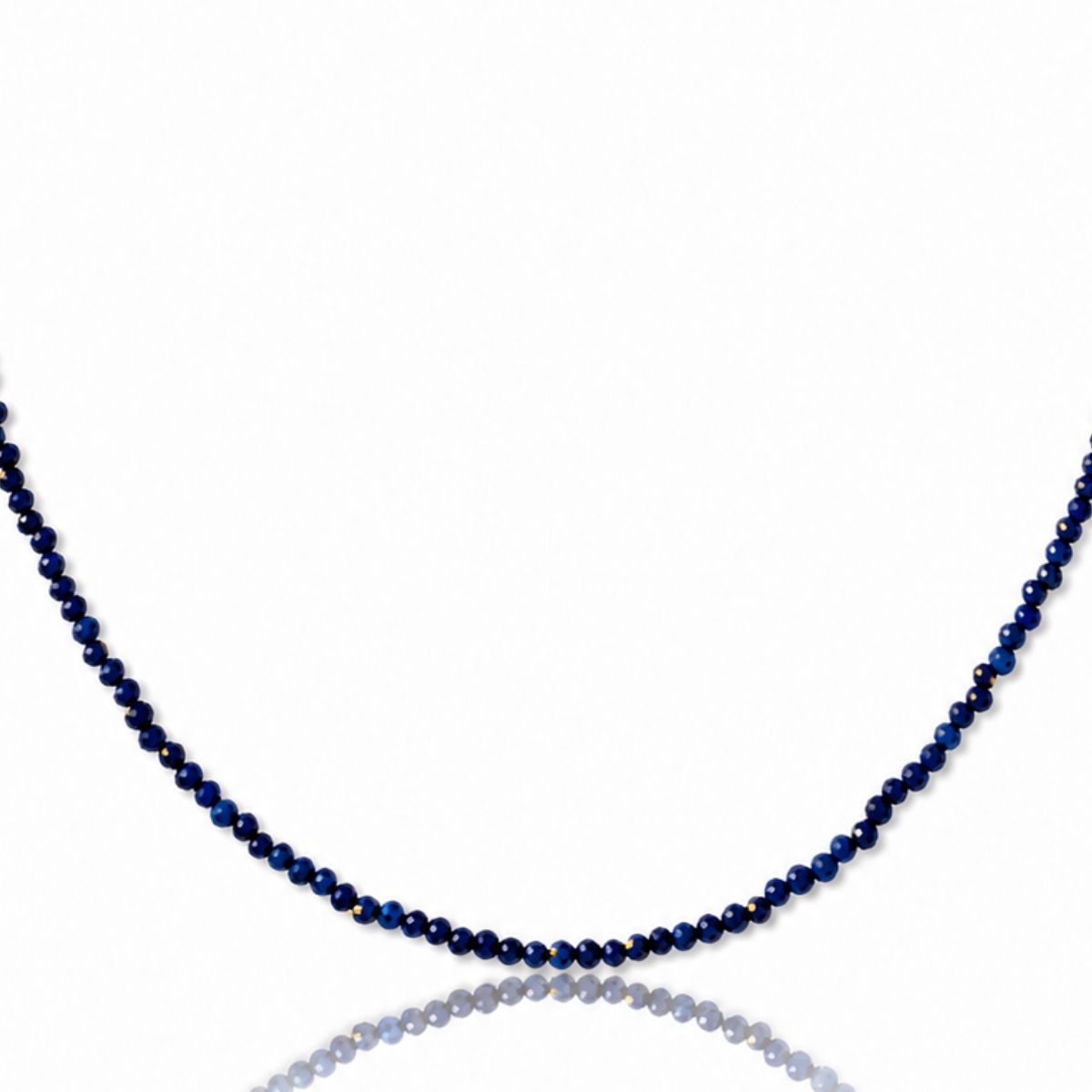 COLLAR LAPISLÁZULI CON CIERRE DE PLATA