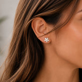 PENDIENTES FLORES BRILLANTES