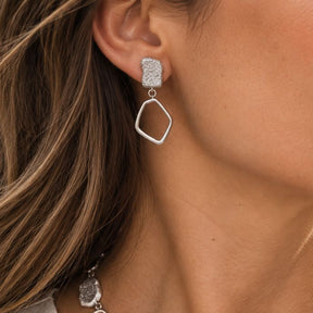 PENDIENTES GEA CIRCULOS Y PIEZAS DESIGUALES