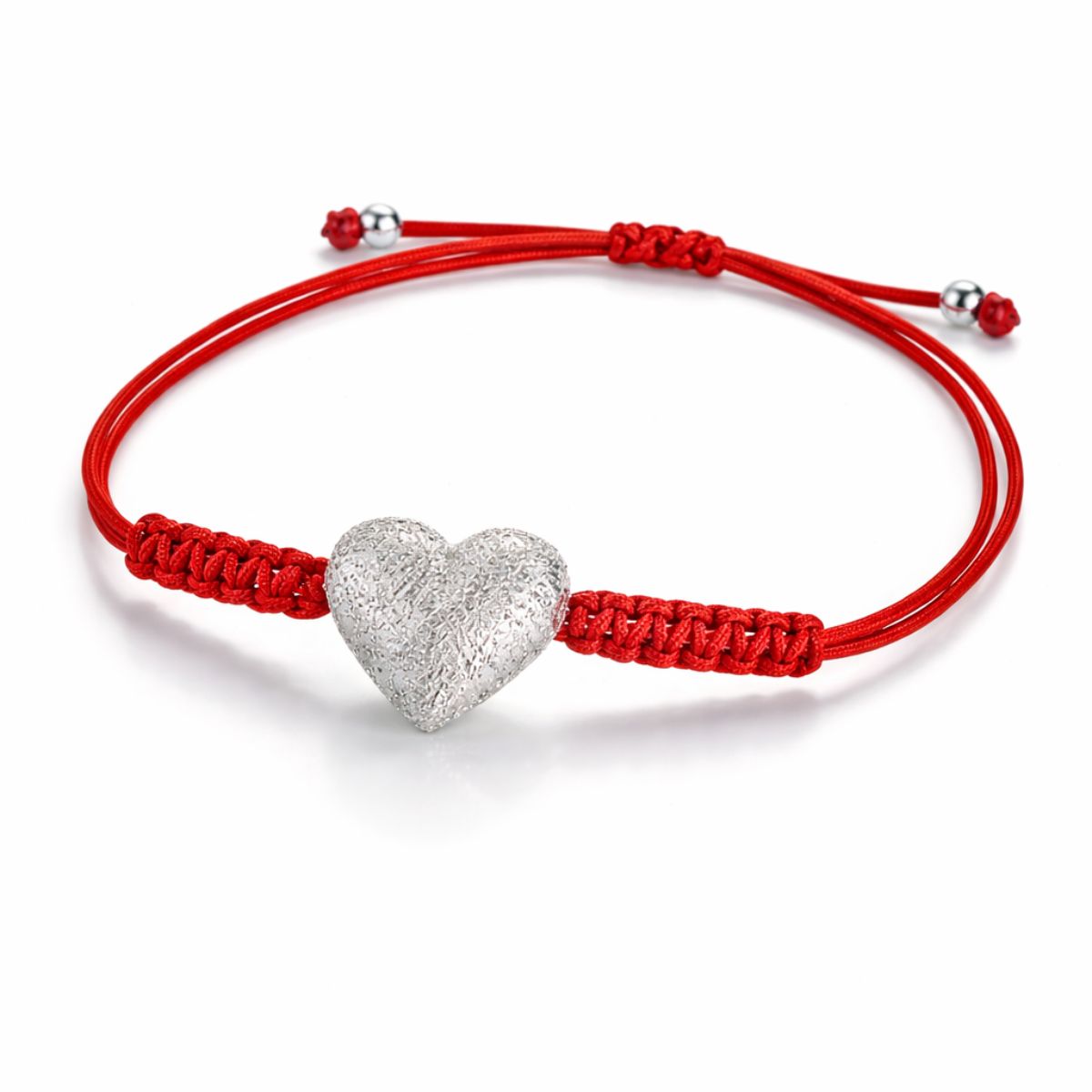 BRACELET MACRAME CORDON COEUR