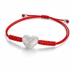 BRACELET MACRAME CORDON COEUR