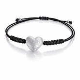 BRACELET MACRAME CORDON COEUR