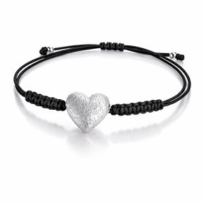 BRACELET MACRAME CORDON COEUR