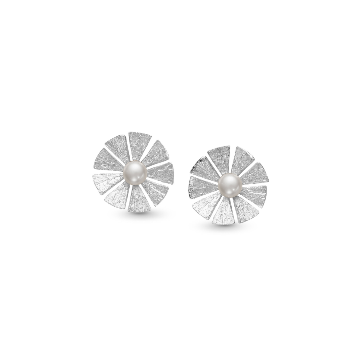 BOUCLES D'OREILLES FANNYS OMEGA AVEC PERLE