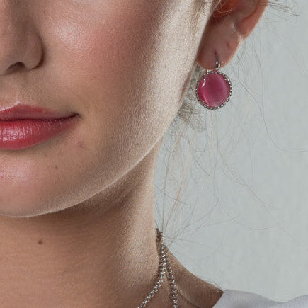 PENDIENTES GRANDES SWEET GANCHO FUCSIA