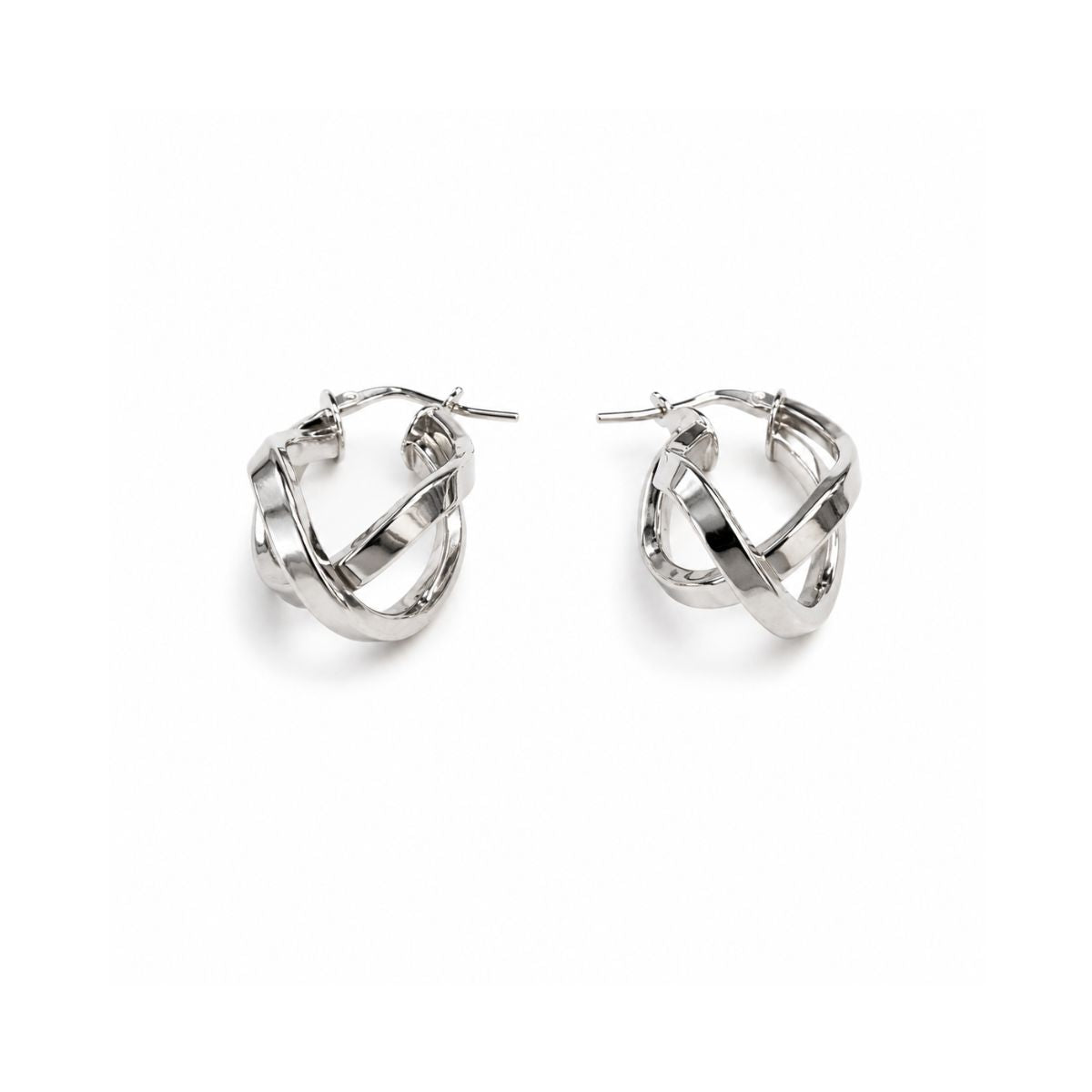 BOUCLES D'OREILLES DOUBLE ONDULATIONS
