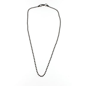 COLLAR CADENA DE BOLAS DE ACERO NEGRO