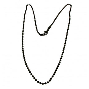 COLLAR CADENA DE BOLAS DE ACERO NEGRO