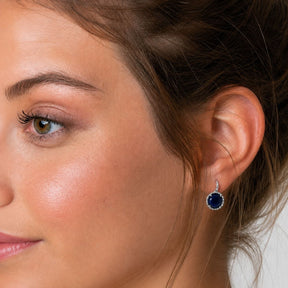 PENDIENTES SWEET GANCHO AZUL MARINO