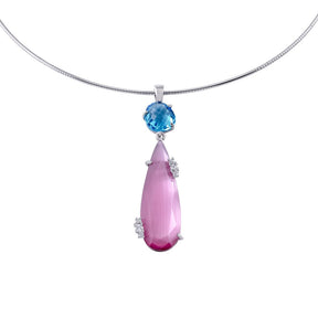 PINK TEAR CAPRI PENDANT