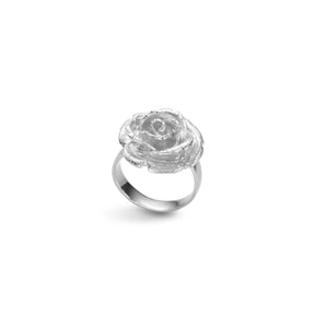 ANILLO PEQUEÑO ROSA DE PLATA