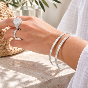 PULSERA KARAMEL ESMALTADA BLANCO
