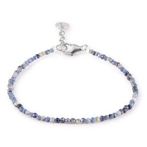 SAPPHIRE BRACELET WITH SILVER CLASP