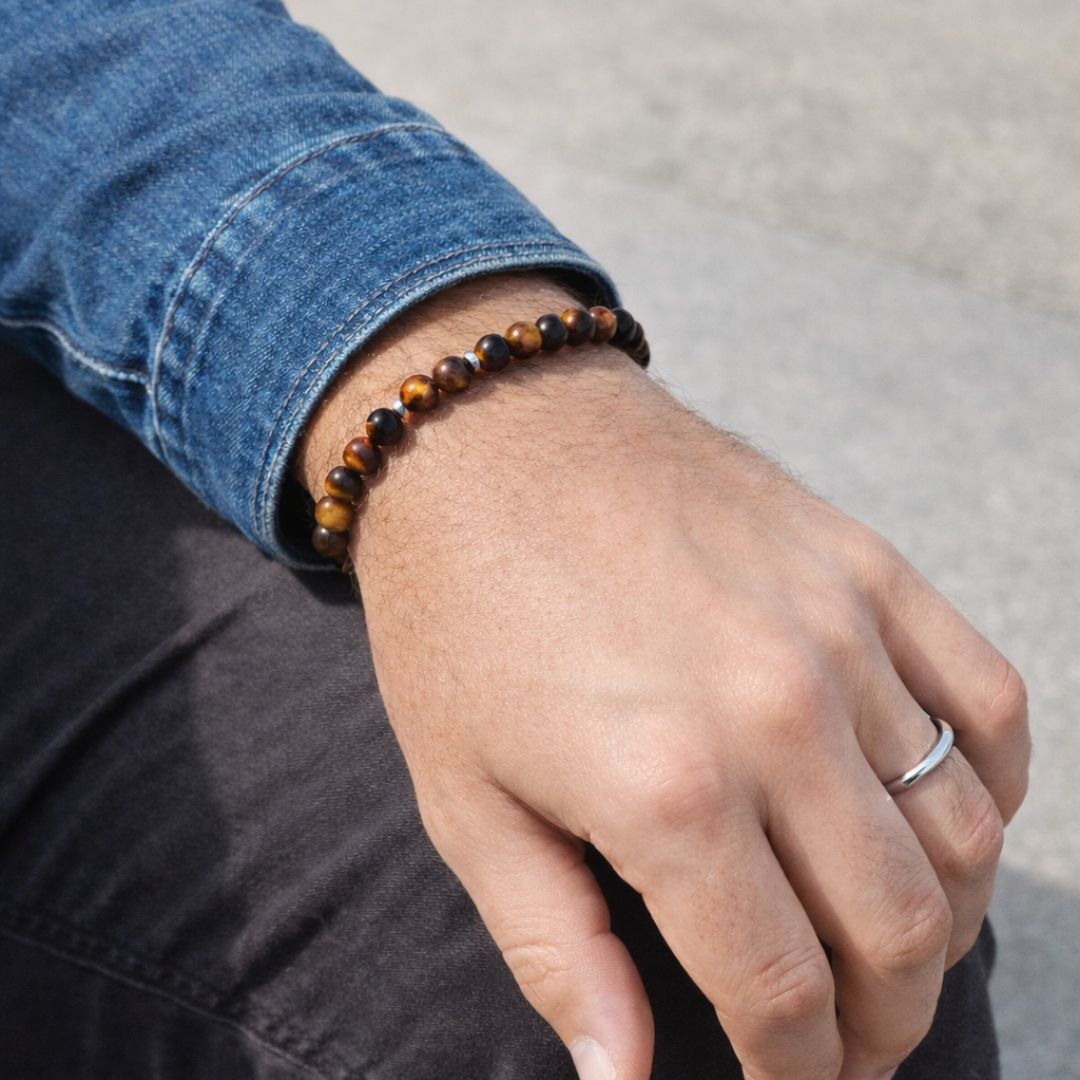 PULSERA BOLAS DE OJO DE TIGRE