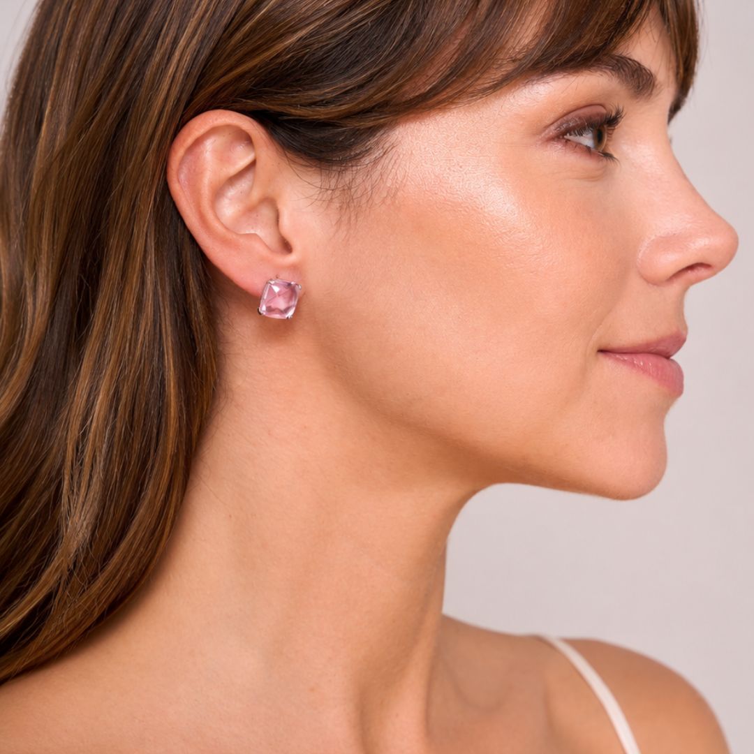 PENDIENTES JAZZ LILA OMEGA