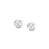 MINI BOUCLES D'OREILLES FEDRA AVEC PERLE