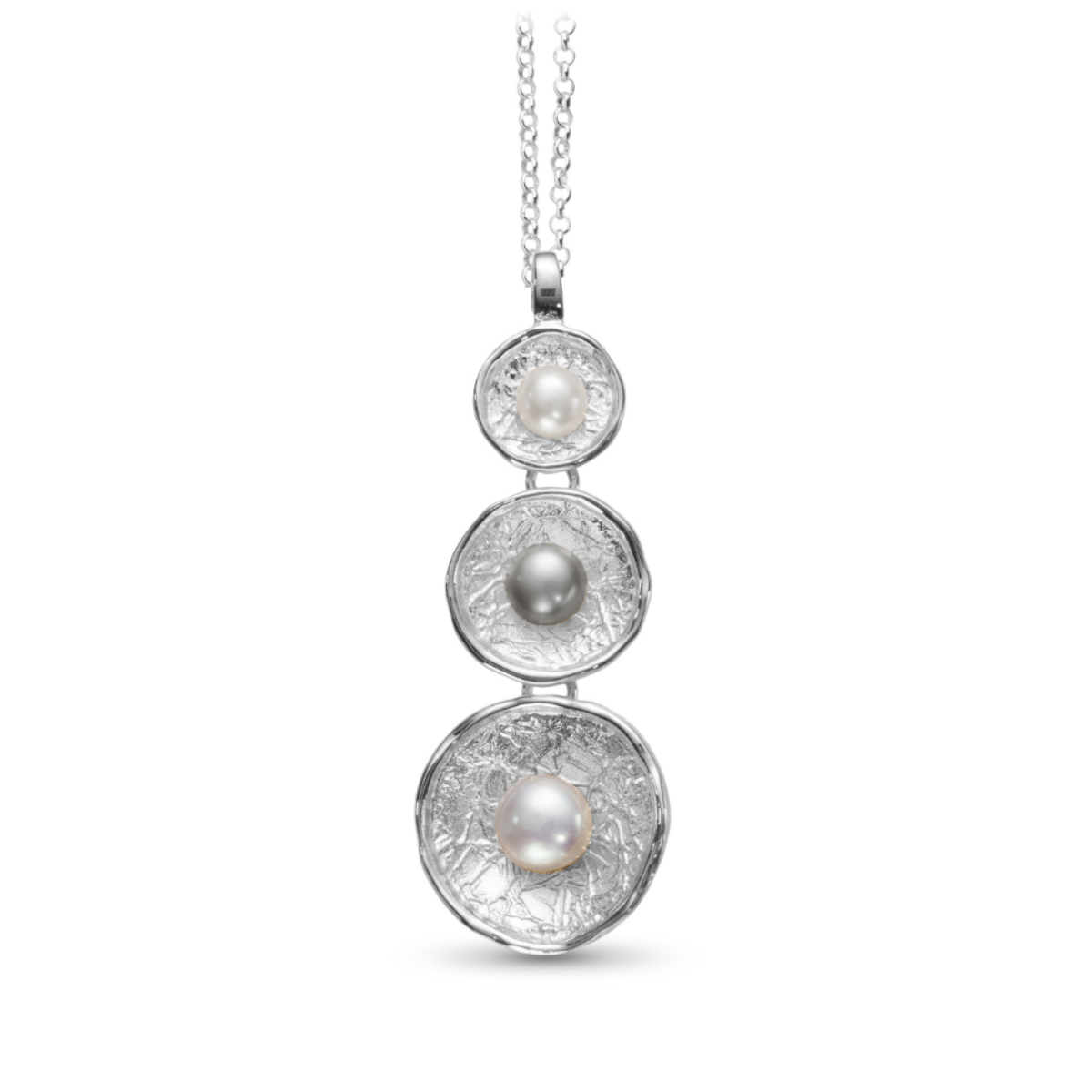 PENDENTIF LONG ALBA AVEC PERLES