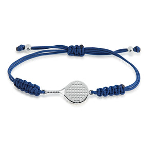 PULSERA PALA PADEL PLATA MUJER