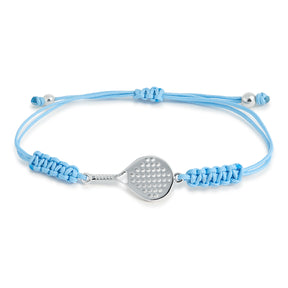 PULSERA PALA PADEL PLATA MUJER