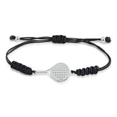 PULSERA PALA PADEL PLATA MUJER