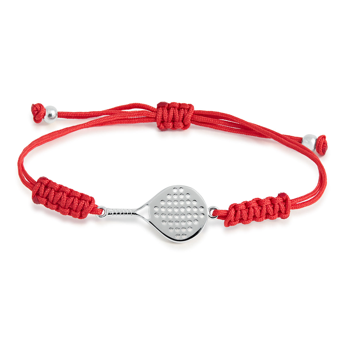 PULSERA PALA PADEL PLATA MUJER