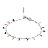 PULSERA MINI CHARMS DE PIEDRAS MULTICOLOR