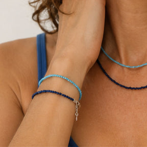 PULSERA LAPISLÁZULI CIERRE DE PLATA