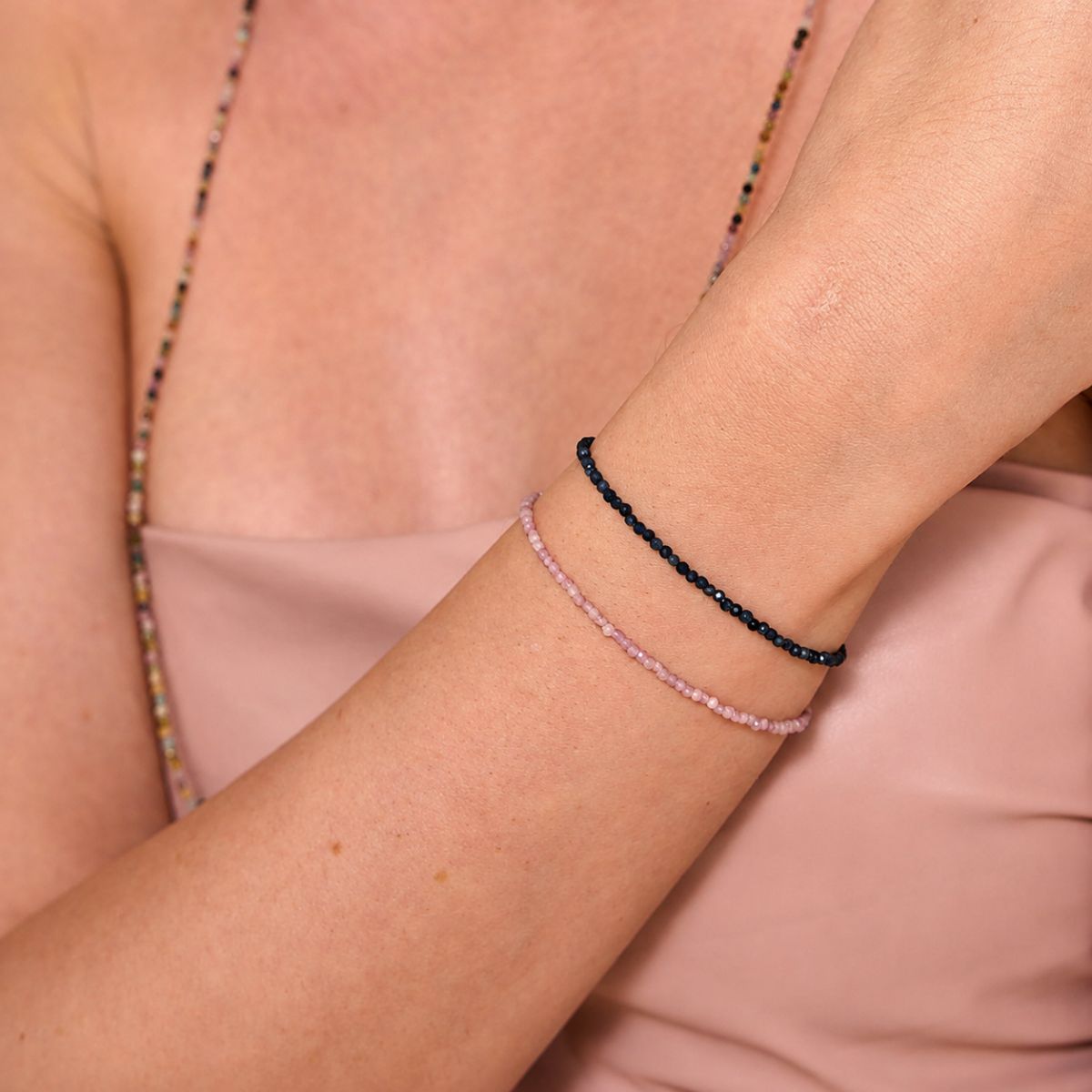 BRACELET SAPHIR AVEC FERMOIR EN ARGENT