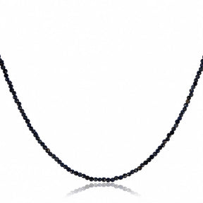 BLUE SAPPHIRE NECKLACE WITH SILVER CLASP