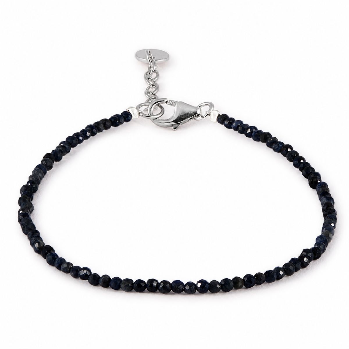 BRACELET SAPHIR AVEC FERMOIR EN ARGENT