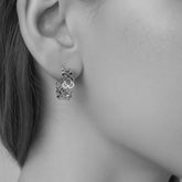 PENDIENTES AROS CALADOS FLOR  DE BARCELONA