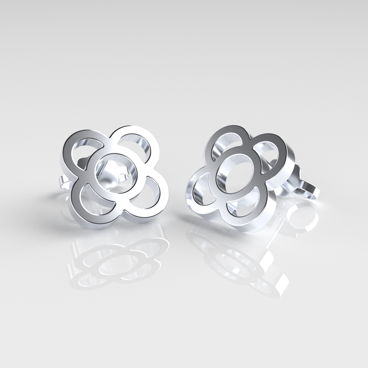 BOUCLES D'OREILLES FLEUR DE BARCELONE