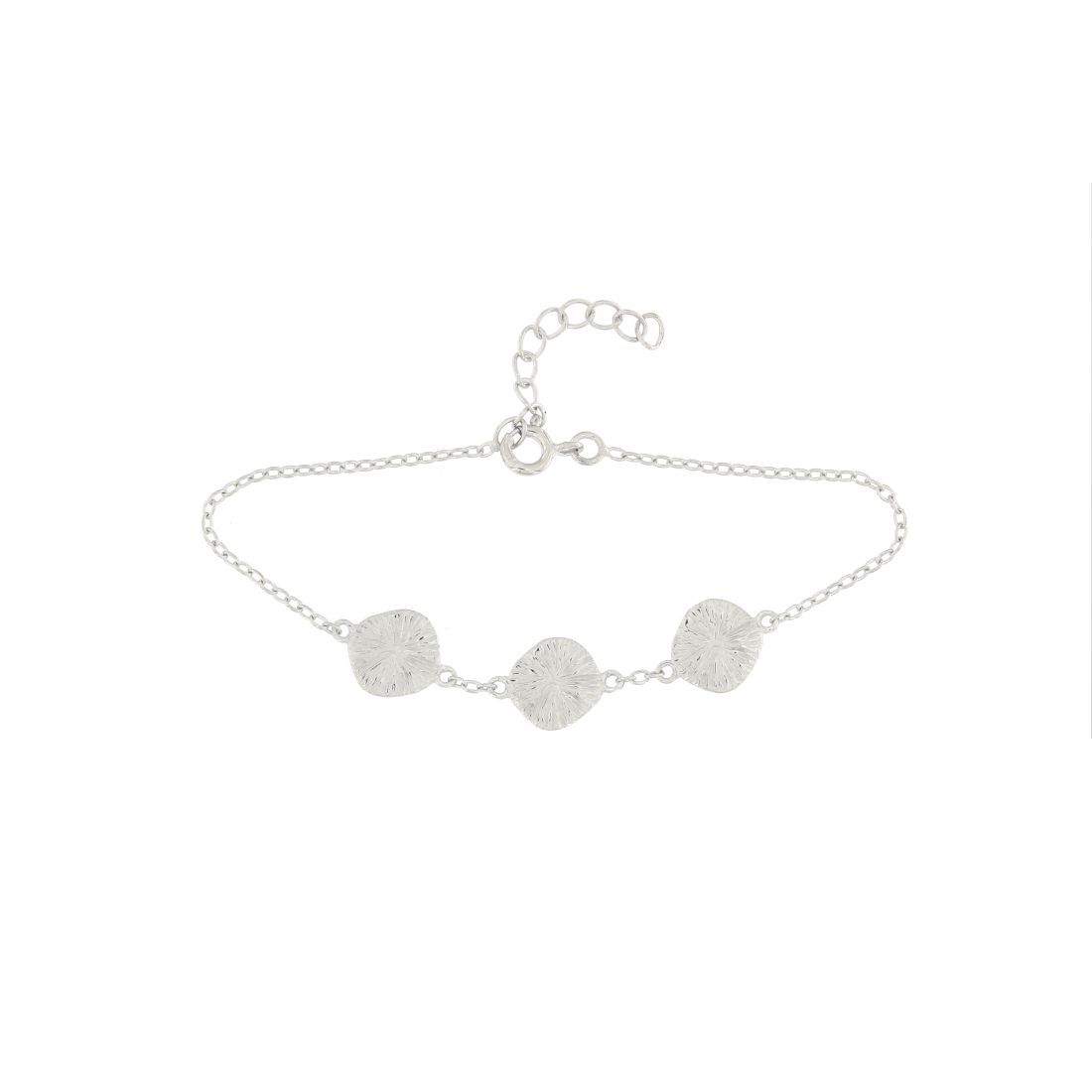 SILVER BRACELET WITH THREE CIRCLES
