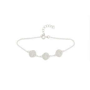 SILVER BRACELET WITH THREE CIRCLES