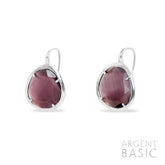 PENDIENTES GANCHO COLORS CRISTAL PURPURA