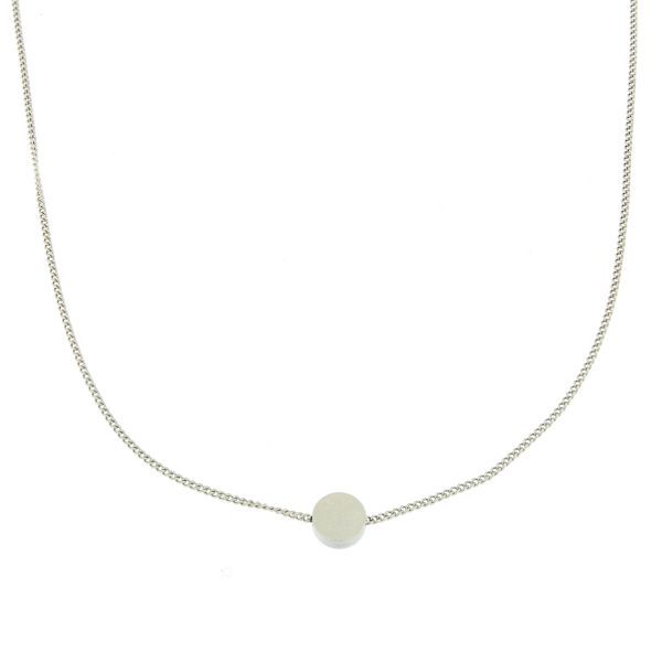 B BISU CIRCLE NECKLACE WITH CHAIN