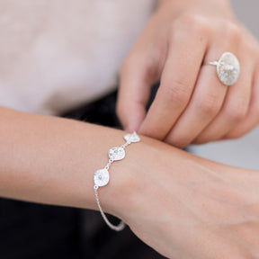 PULSERA GOA TRES CIRCULOS Y PERLA