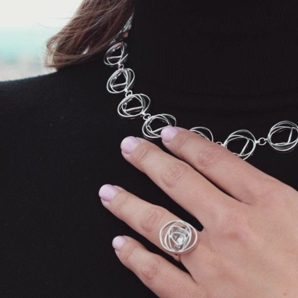 COLLARET PLATA ANDROMEDA