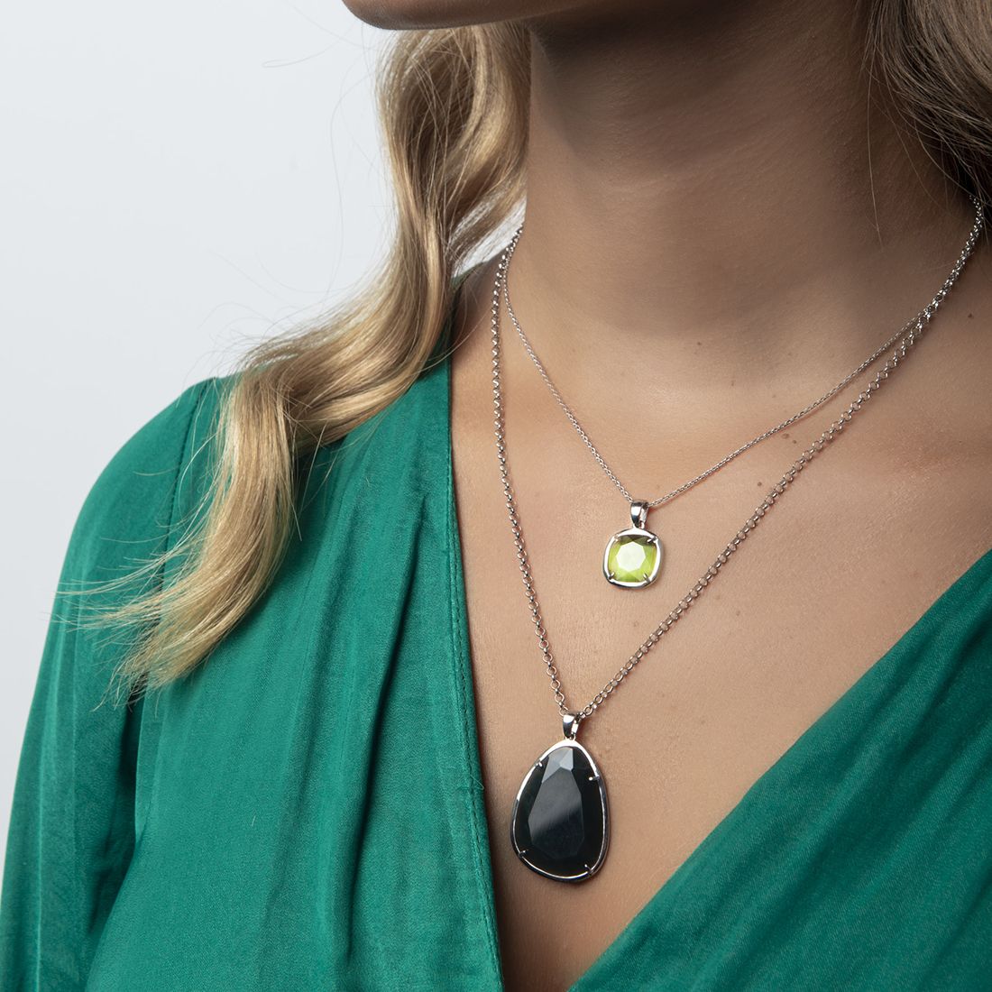 COLGANTE ZINNIA OVAL VERDE OSCURO