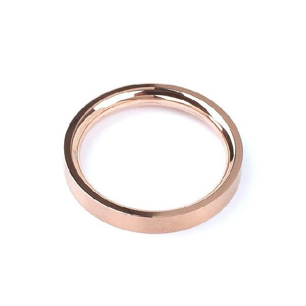 PINK PVD STEEL ALLIANCE RING