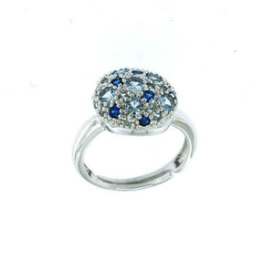 BLUE PAVÉ CAPRI RING