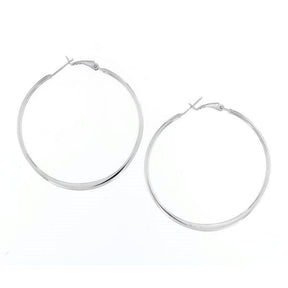 LARGE SILVER HOOPS