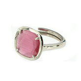 PINK ZINNIA SQUARE RING