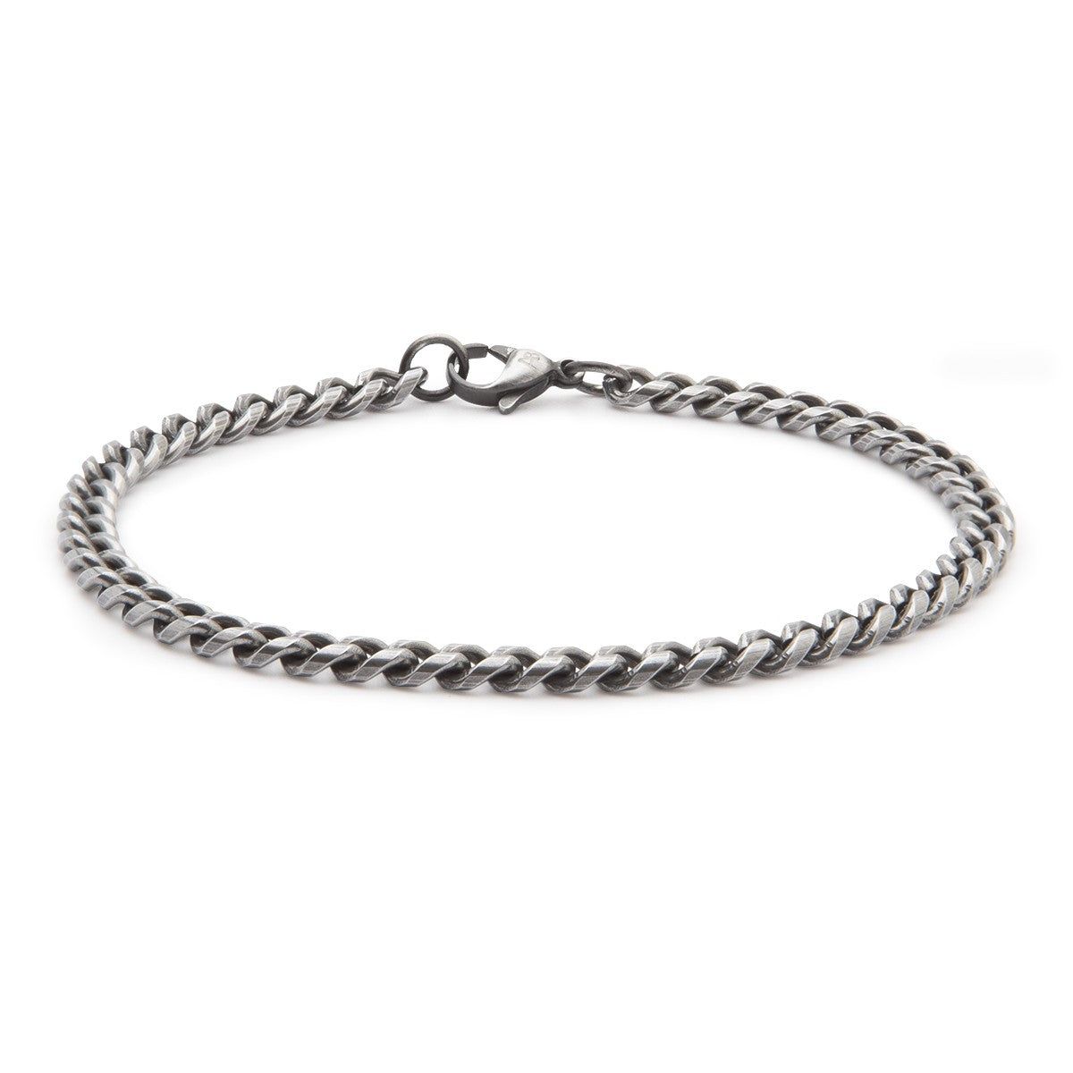 BRACELET CHAÎNE ACIER NOIR