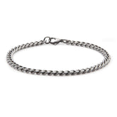 BRACELET CHAÎNE ACIER NOIR